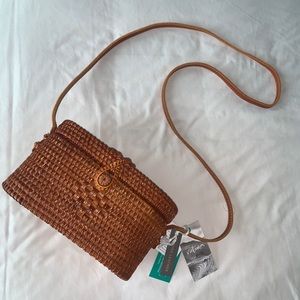 Handwoven Rattan crossbody bag